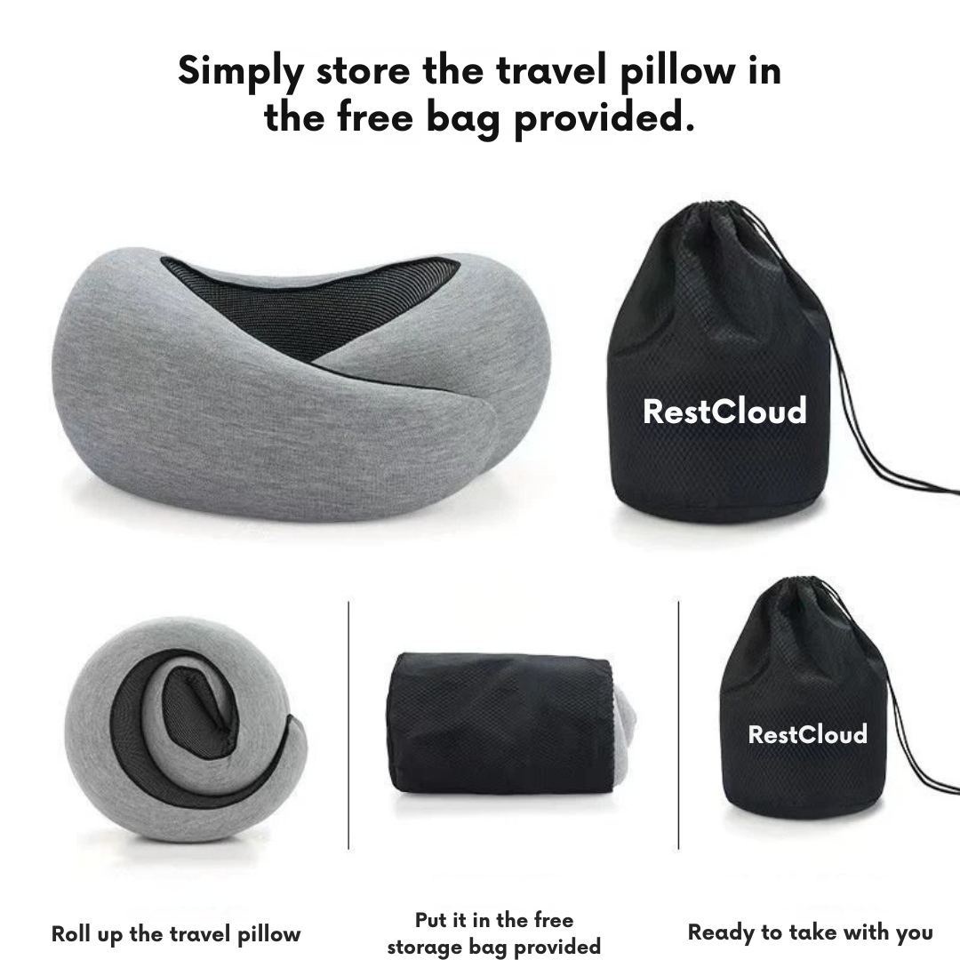 RestCloud’s™ Ergonomic Travel Pillow